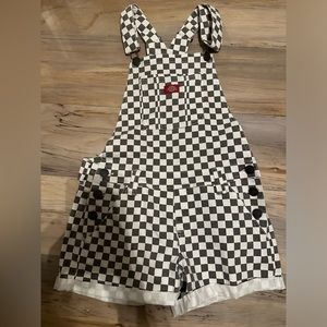 Dickies checkered overalls size medium